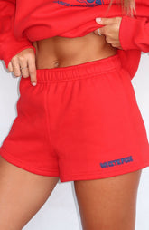 Give It A Try Lounge Shorts Red