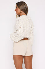 Cutie Pie Knit Cardigan Cream