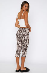 Day For It Capri Pants Zebra