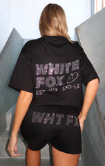 Always Shining Oversized Tee Black