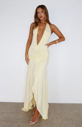 Grande Dame Maxi Dress Lemon