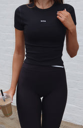 Vortex Rib Tee Black