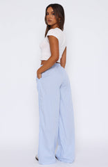 Always About Us Stripe Pants Light Blue