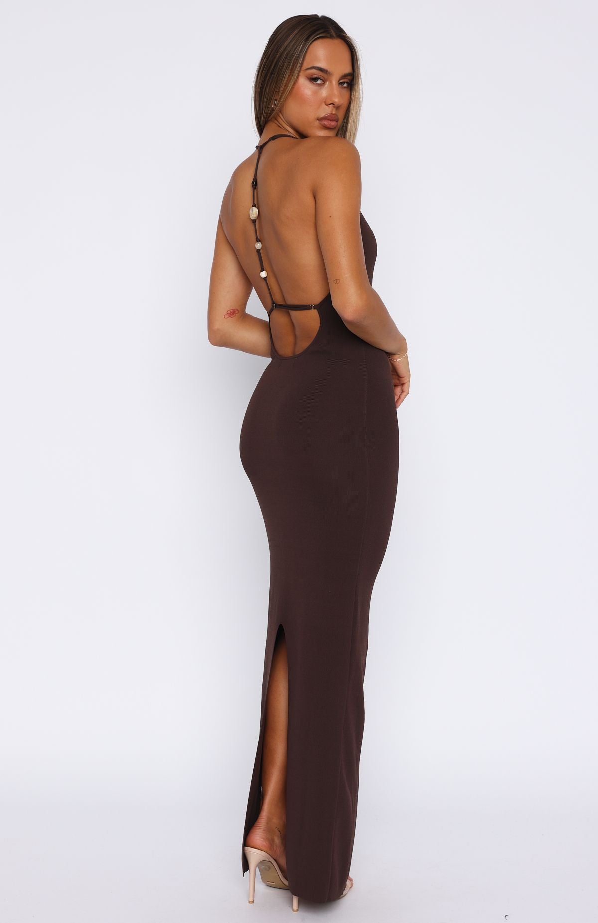 Don't Need Permission Maxi Dress Chocolate