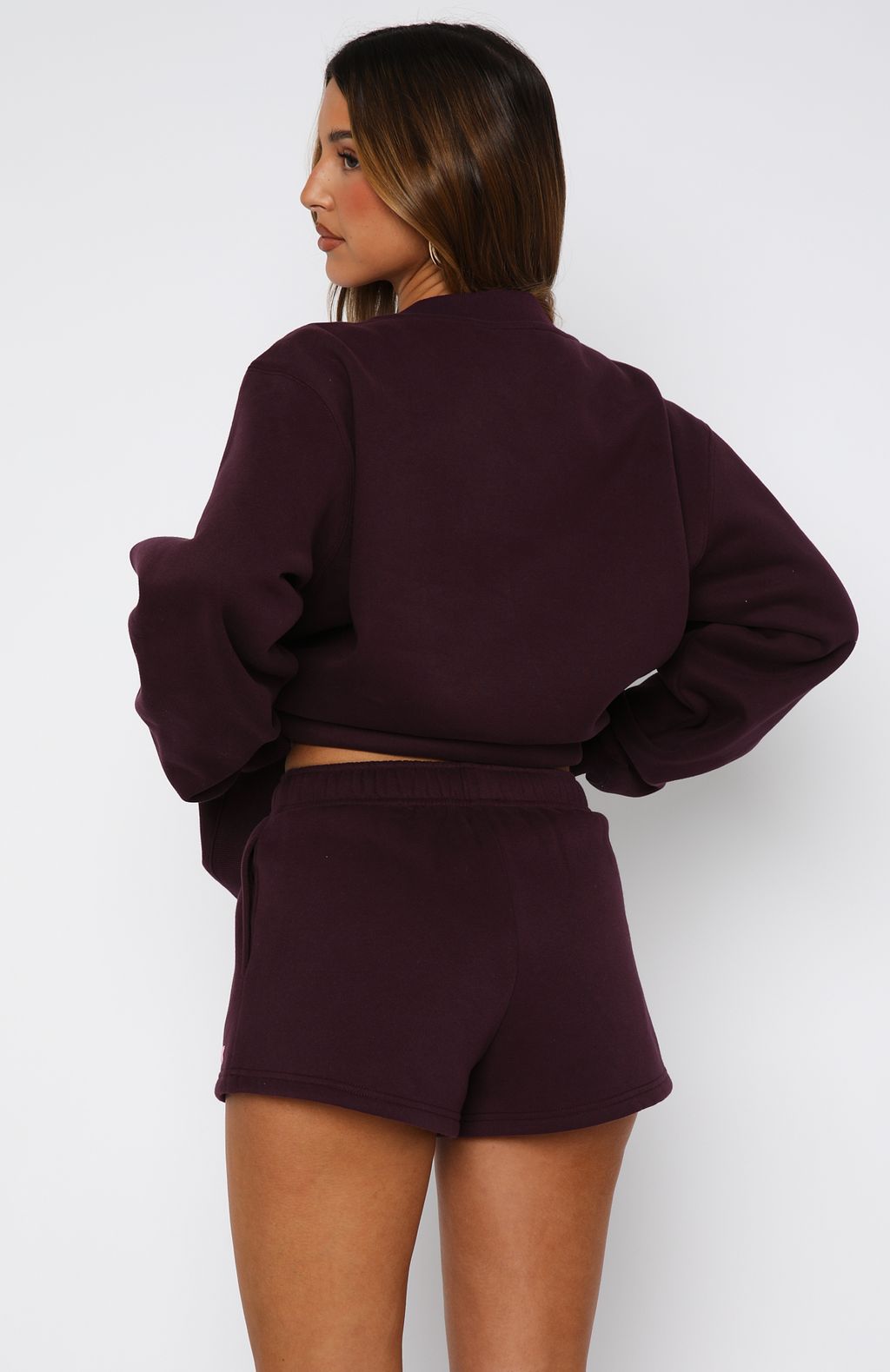 Give It A Try Lounge Shorts Plum
