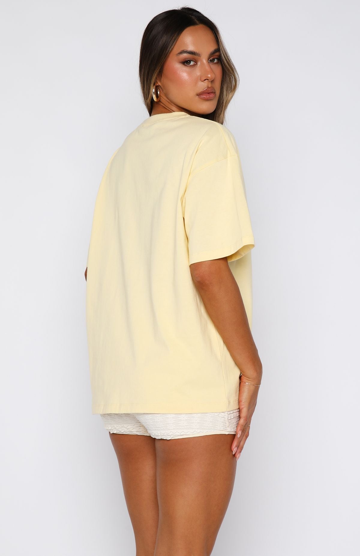 Got That Glow Oversized Tee Lemon