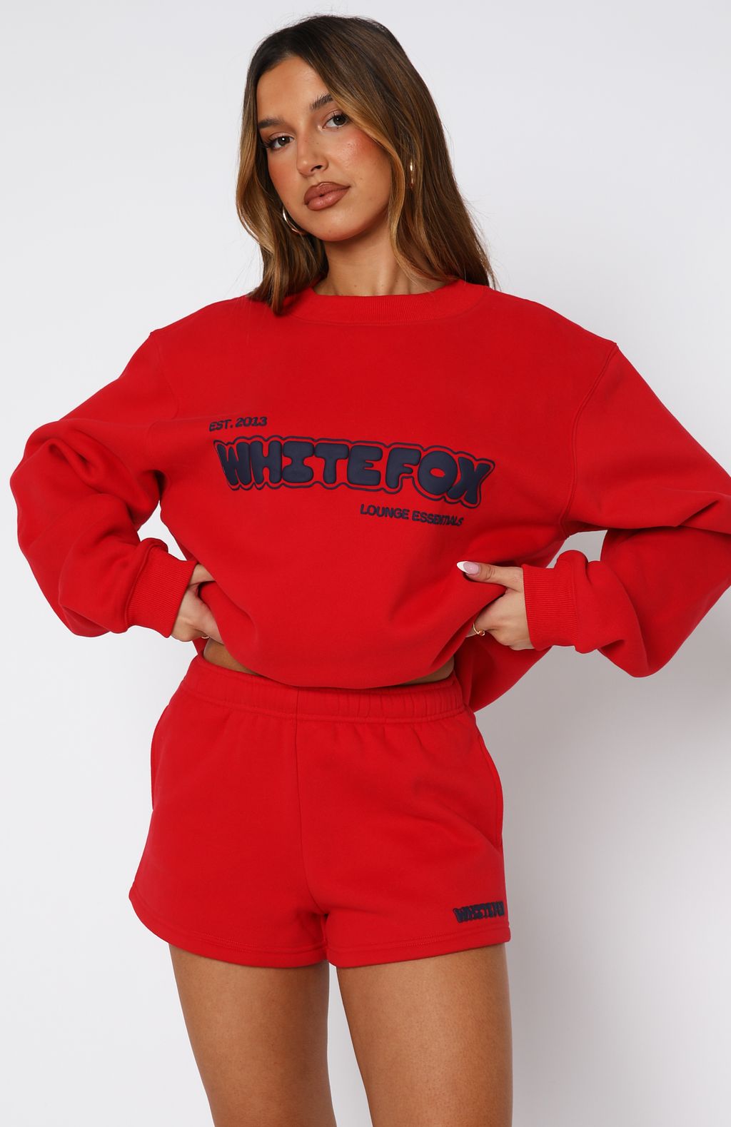 Give It A Try Lounge Shorts Red