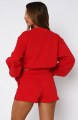 Give It A Try Lounge Shorts Red