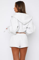 Can't Miss It Lounge Shorts Grey Marle/Rose Gold