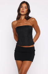 Admired By All Strapless Bustier Black
