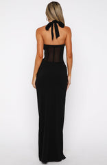 Champagne Promises Maxi Dress Black