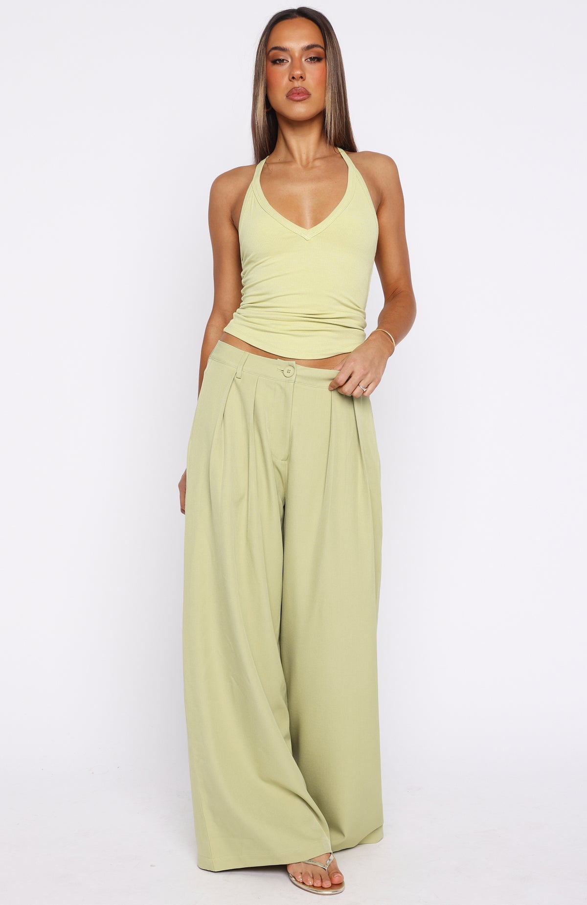 Figuring Out Feelings Tank Chartreuse