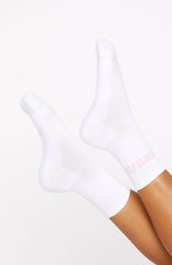 No Convincing Socks 2 Pack White/Honey/Ballet Pink
